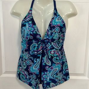 Tankini Size 14 Floral Parsley Print by Sweet Escape